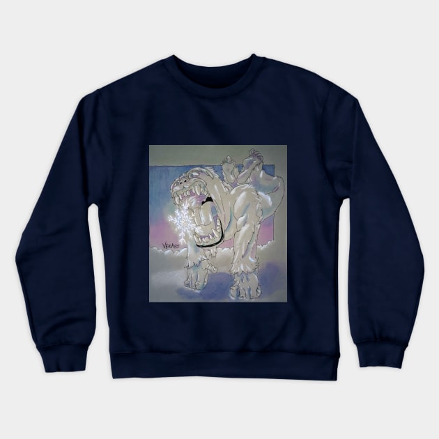 Snowflake chomp Crewneck Sweatshirt by Verart Shinjitsu